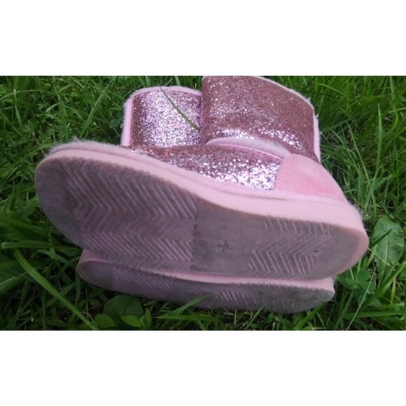 Glitter Fuzzy Girls Pink Size T6 by Fab Kids - Picture 6 of 7